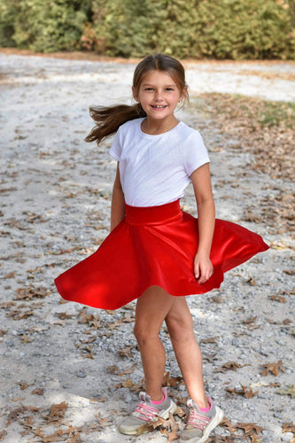 $25 Red Velvet Circle Skirt