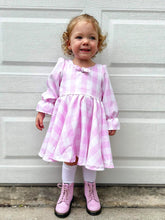 Load image into Gallery viewer, Pink Gingham Lluka dress