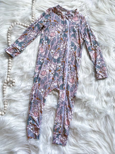 RTS 2T Bamboo Pastel Floral Zipper Sleeper