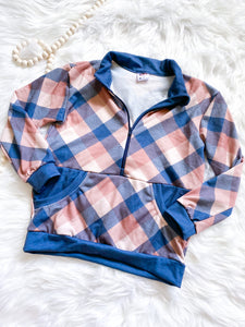 RTS 7 Plaid Half Zip