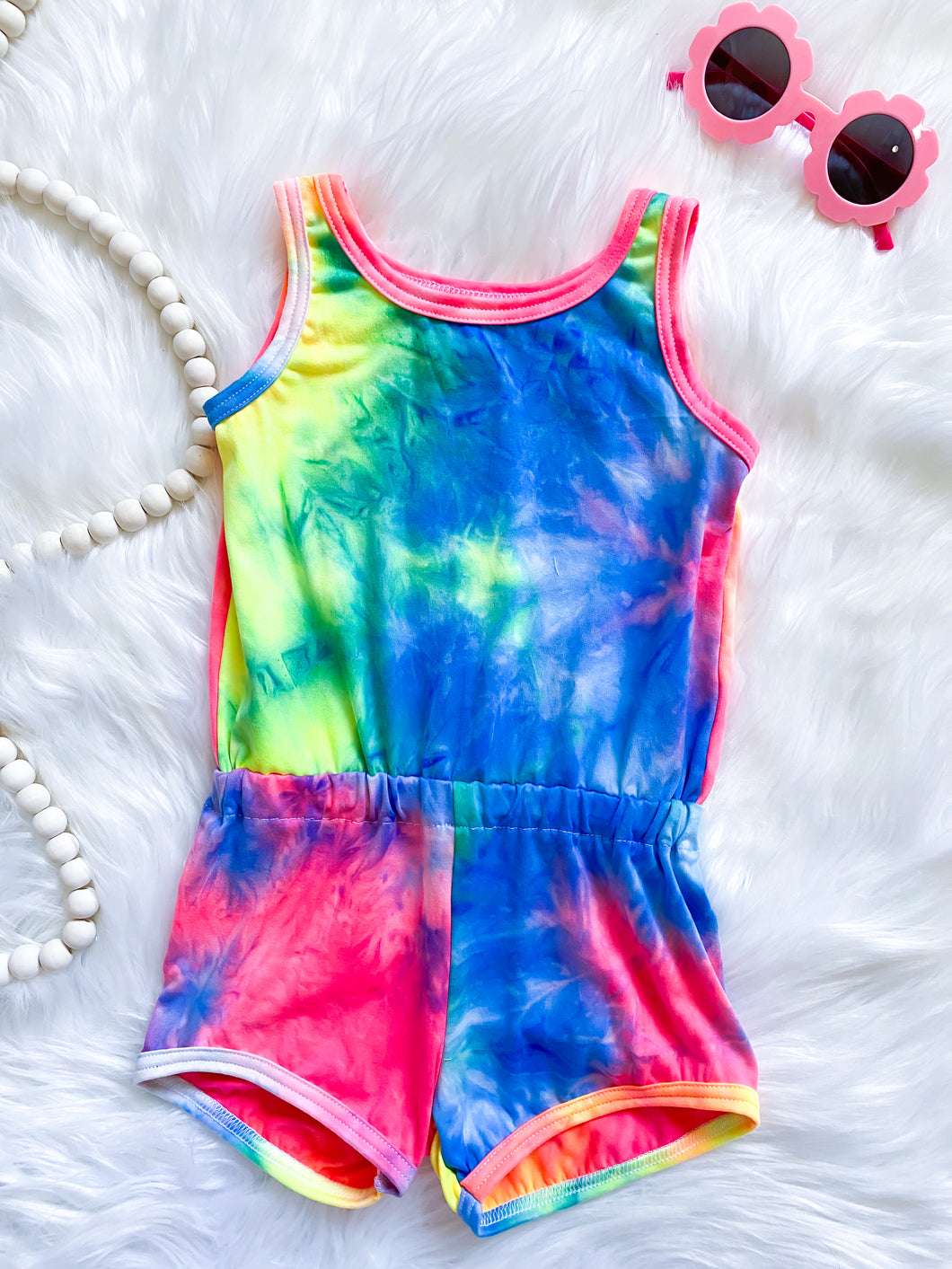 Neon Tie Dye Emerie Romper