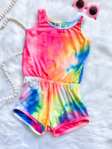 Neon Tie Dye Emerie Romper