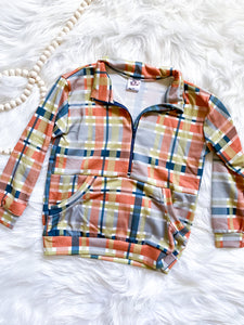 RTS 5 Plaid Half Zip