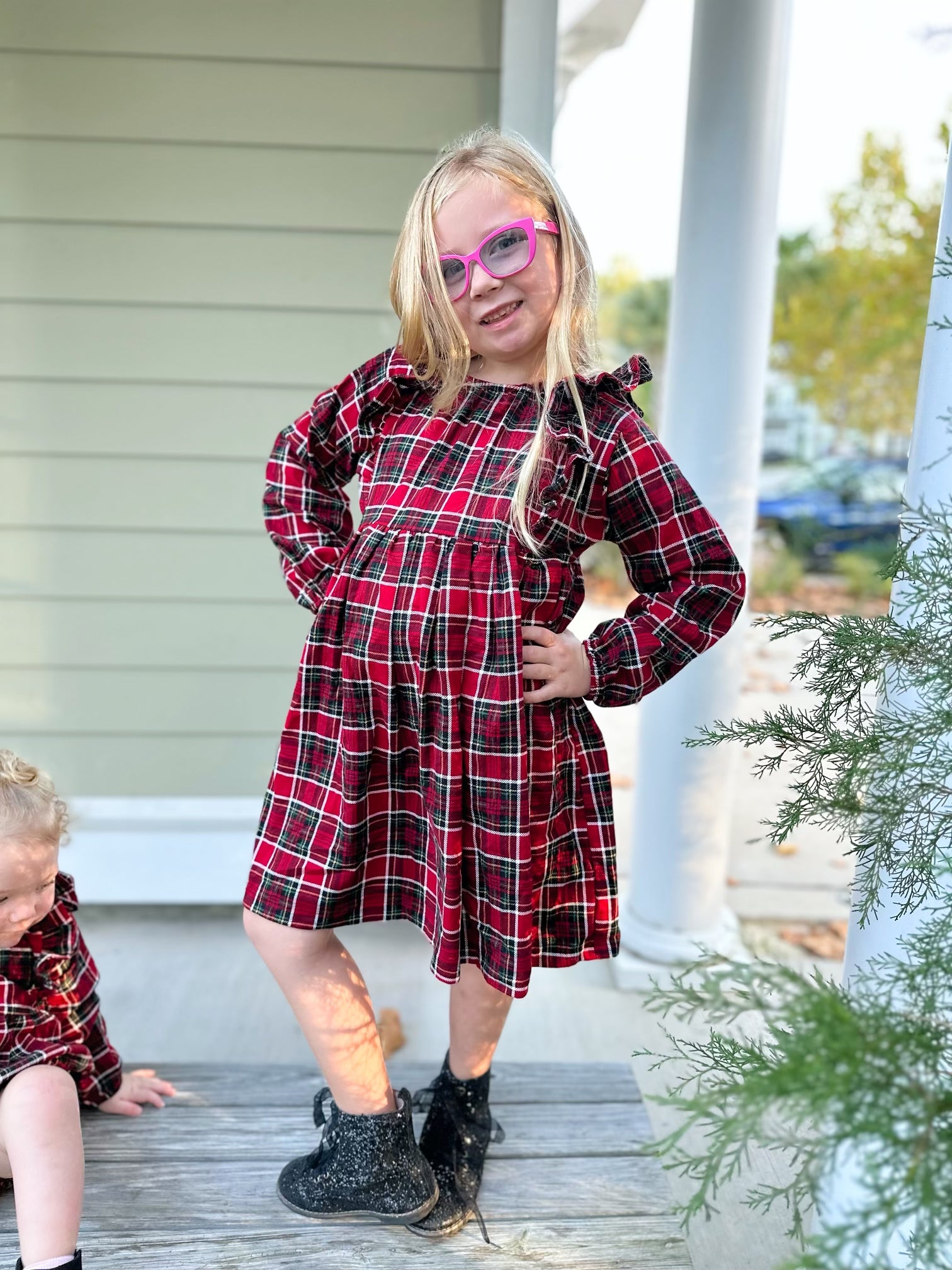 Christmas Flannel Dress Baby Me Beautiful Christmas Flannel Dress Baby Me Beautiful