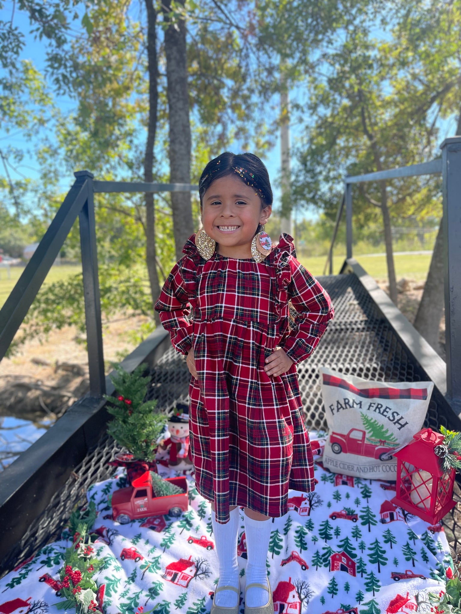 Christmas Flannel Dress Baby Me Beautiful Christmas Flannel Dress Baby Me Beautiful