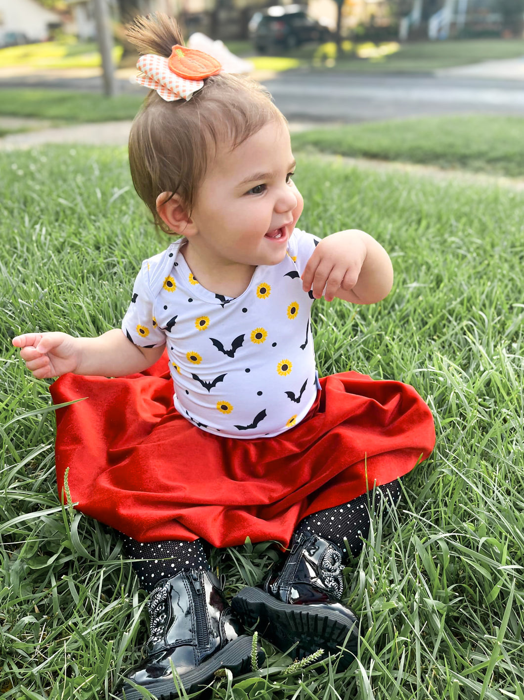 $25 Rust Velvet Circle Skirt