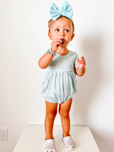 Waves Ruffle Butt Romper