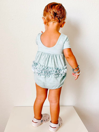 Waves Ruffle Butt Romper