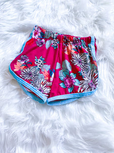 RTS 4T Floral and Glitter Track Shorts